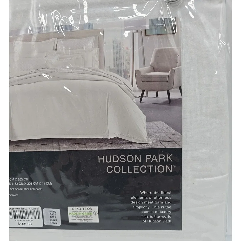 Hudson Park Classic Linens Percale Queen Bedskirt‎ White Egyptian Cotton